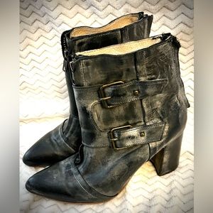 FreeBird Joey Boots. Size 10. Black, distressed